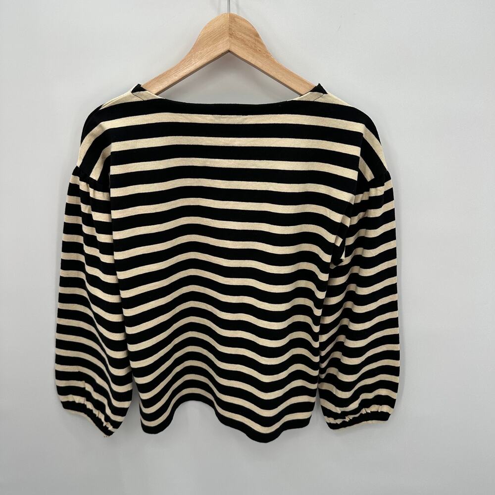 J. Crew Mariner cloth puff-sleeve striped top AW129 // S - Picture 7 of 10